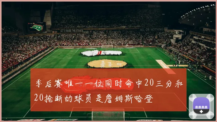 季后赛唯一一位同时命中20三分和20抢断的球员是詹姆斯哈登